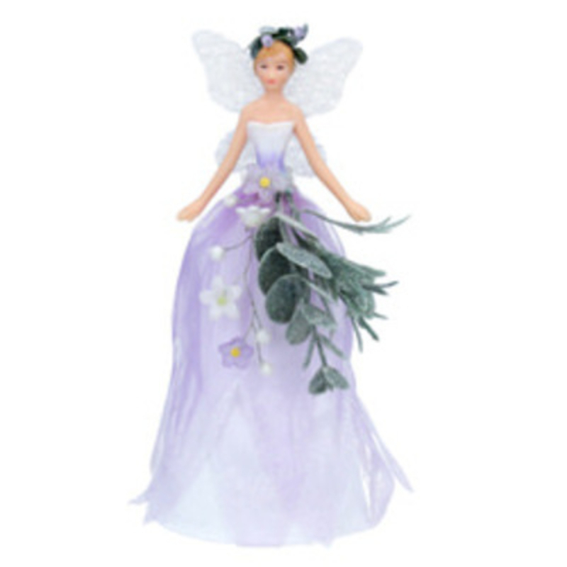 Fairy Winter Dreams Christmas Tree Topper Gisela Graham This beautiful small fairy in white and lilac comes complete with eucalyptus trim and wings made from glitter. Designed by Gisela Graham it will make a lovely addition to your Christmas Tree. This Tree Topper will delight for years to come. It will compliment any style Christmas Tree and will bring Christmas cheer to adults and children at Christmas time year after year. Remember Booker Flowers and Gifts for Gisela Graham Christmas Decorations.